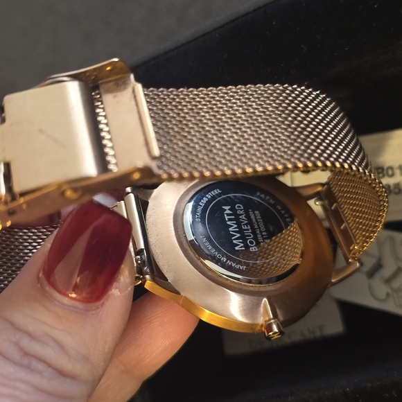 MVMT Rose Gold Mesh Strap Watch - Picture 8 of 10